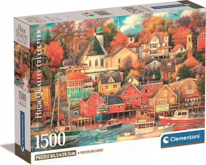 Clementoni Puzzle 1500 dílků Kompaktní Good Times Harbor