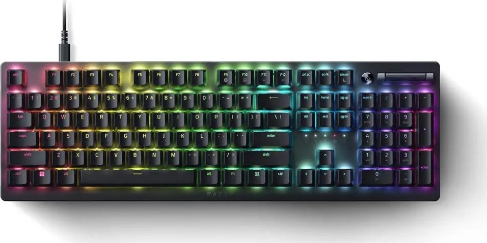 Herní klávesnice Razer Herní klávesnice Deathstalker V2 Pro RGB LED světlo US kabelové černé nízkoprofilové optické přepínače (klikající)