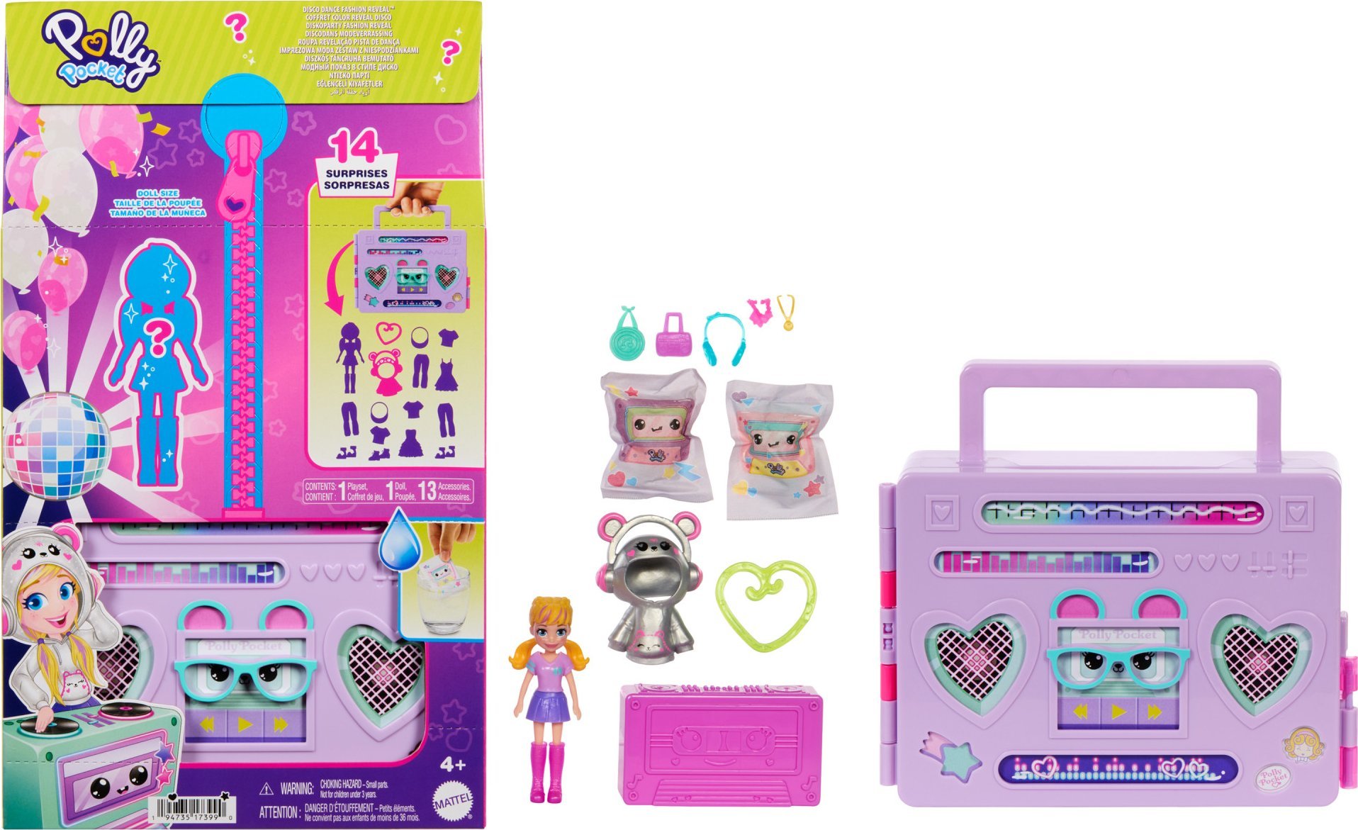 Mattel Polly Pocket Party Fashion Surprise Set
