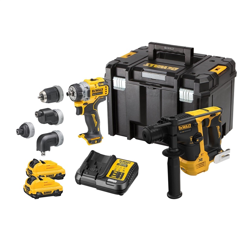 Akumuliatoriniu irankiu komplektas Dewalt DCK2101L2T 12V 3Ah