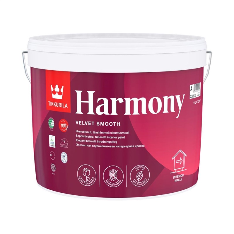 Akrylová farba Tikkurila Harmony A, biela, 9 l