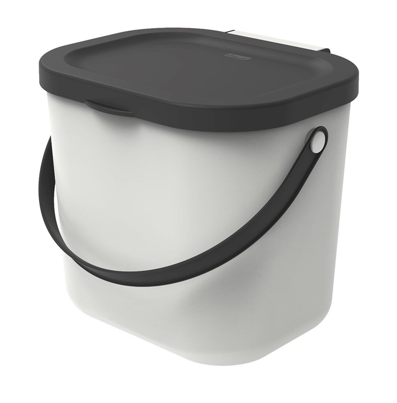 Popolnice Rotho, 6 l, biela/sivá