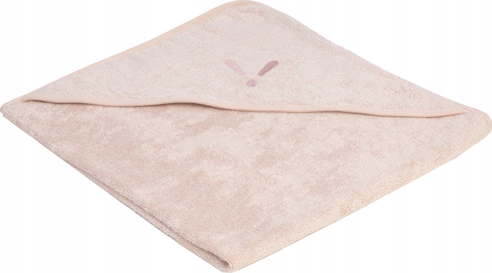 Piapimo PIAPIMO - Ručník s kapucí 90x90cm BAM BUS - Růžová bavlna s výšivkou TowelPower Collection