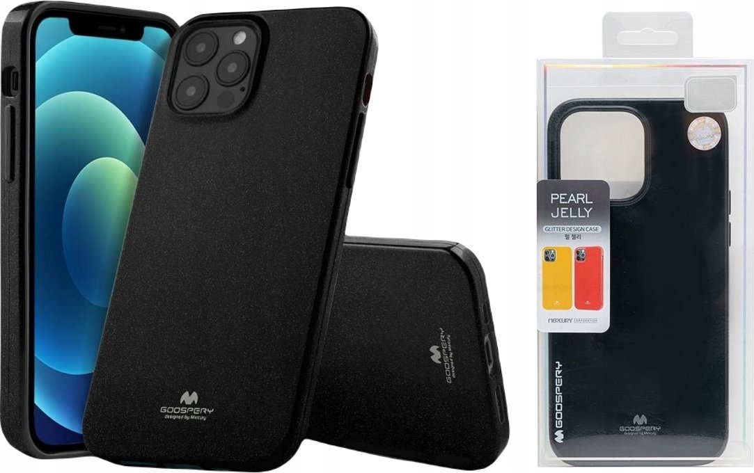 Mercury JELLY CASE IPHONE 15 PRE MAX (6.7), ČIERNA / ČIERNA