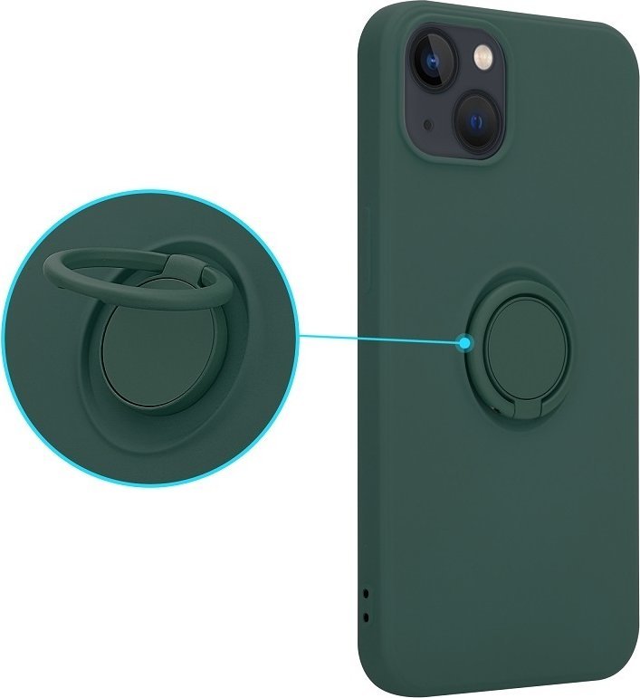 OEM puzdro so silikónovým krúžkom pre Samsung S21 5G zelené