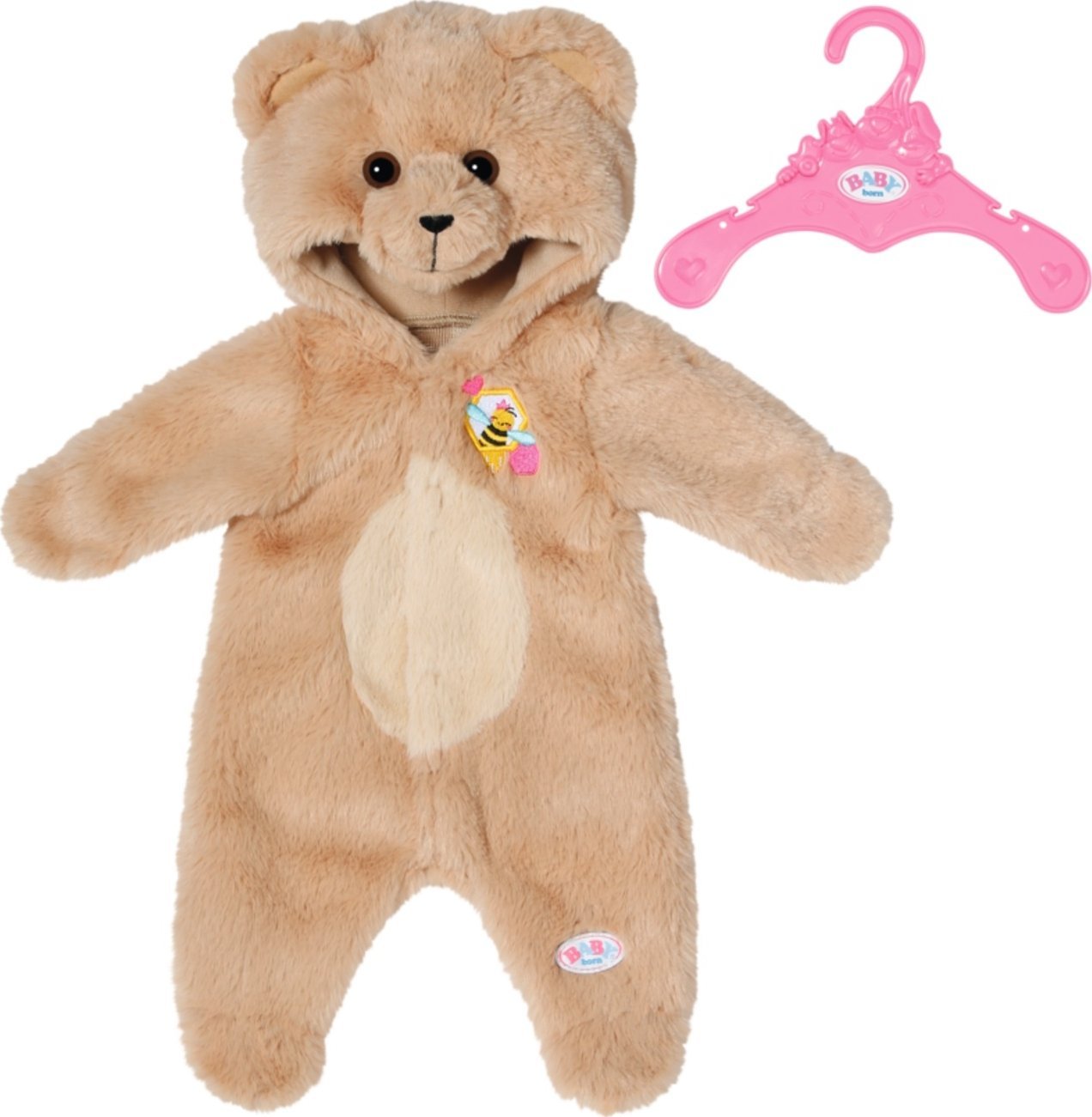 Medvídkový obleček ZAPF Creation BABY born® 43 cm, doplňky pro panenku