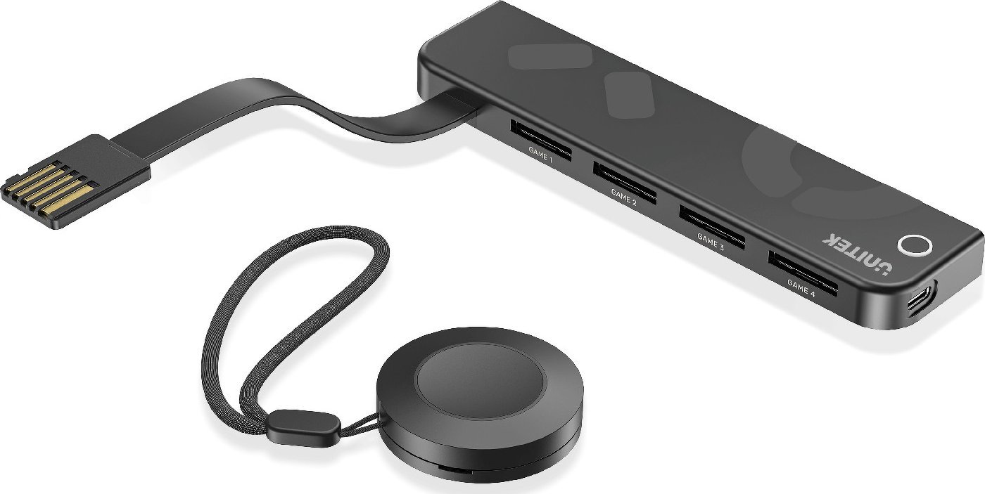 Unitek Čtečka 4 karet Nintendo Switch + dálkový ovladač
