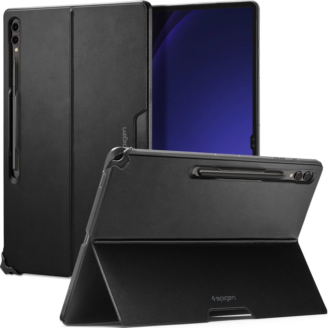 Pouzdro na tablet Spigen  Thin Fit Pro, černé - Samsung Galaxy Tab S9 Ultra/Tab S8 Ultra