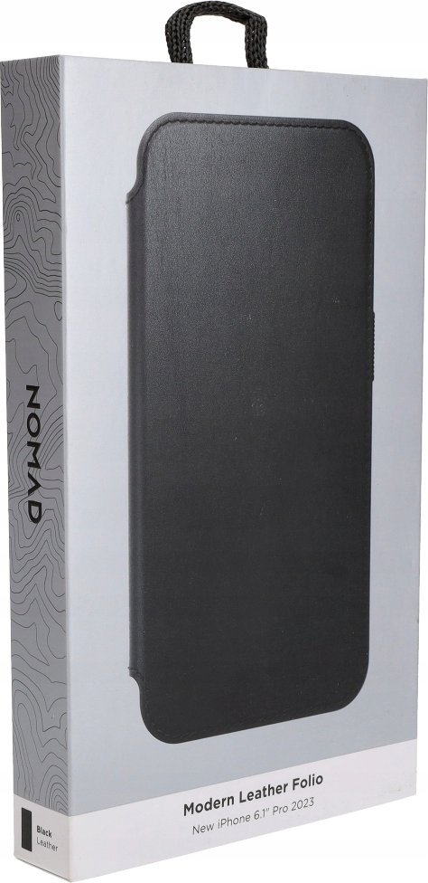 Nomad Nomad Modern Leather Folio, černá - iPhone 15 Pro