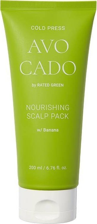 Rated Green Hodnocení Green HODNOCENÍ GREEN_Avokádová výživná kúra na pokožku hlavy s avokádem a banánem 200 ml