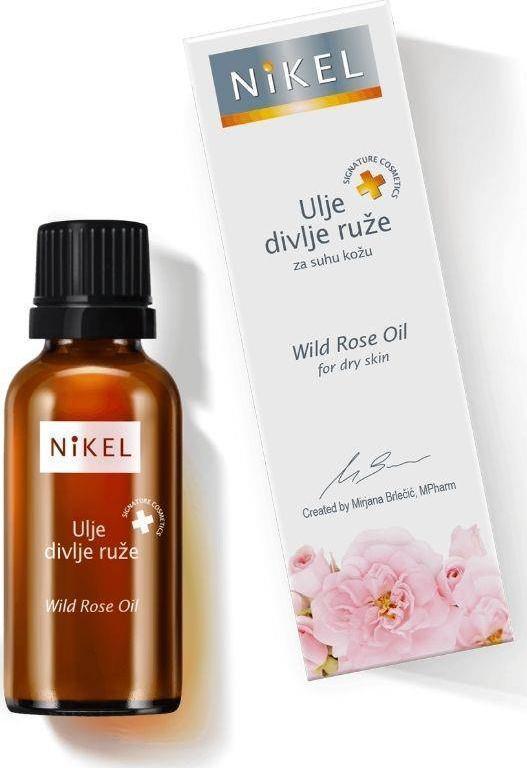 Nikel NIKEL, olej z divoké růže a geranium vyhlazující vrásky, 100% přírodní, 30 ml