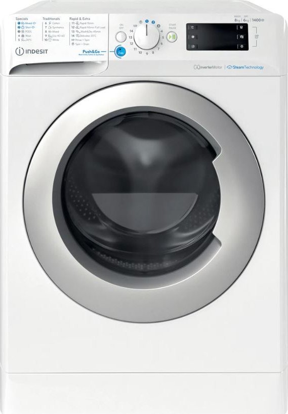 Indesit Pračka se sušičkou BDE86436WSVEE