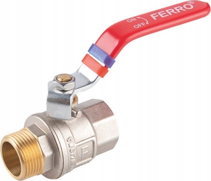 KULOVÝ VENTIL Ferro KFP11. VODA S 1/2   RUKOJEŤOU NAKR-WKR, F-POWER // ZKW-15-WN-R-FER-POWER