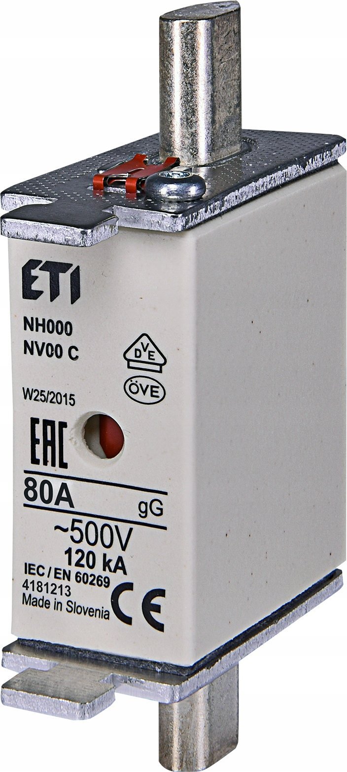 Pojistka Insert ETI POLAM NH00 004182212 GG 63A 500V Kombi Kombi