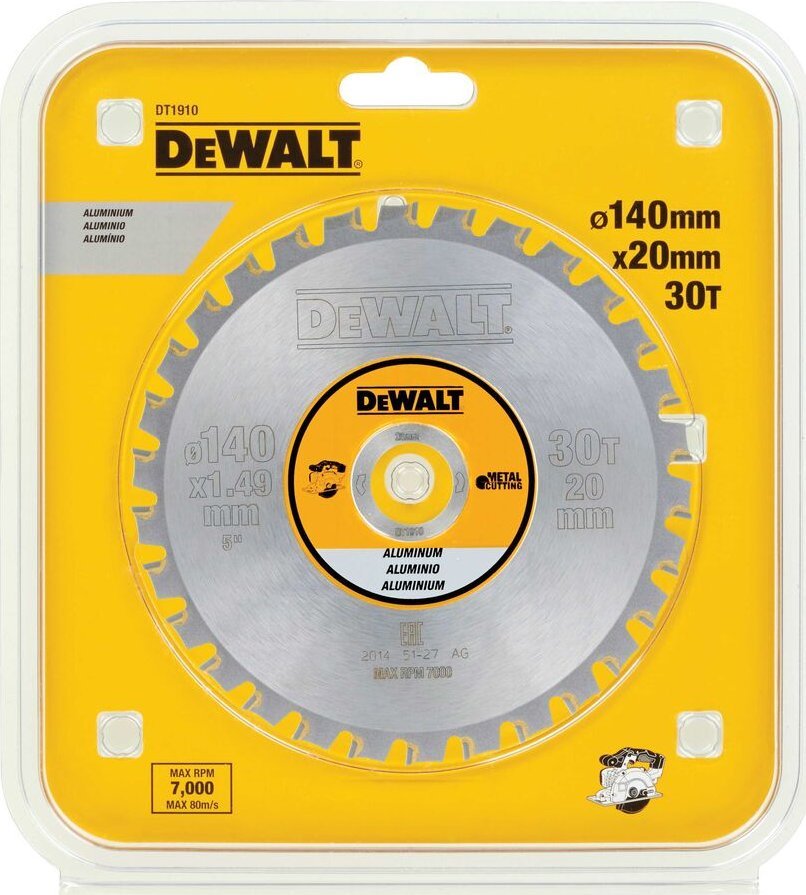 Příslušenství Dewalt Dewalt 140 x 20 30t hliníkové aku