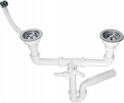 MC Alpine Siphon Siphon Double Pipe Sink 3,5x50mm s připojením pračky nebo myčkou nádobí, přenos [18]