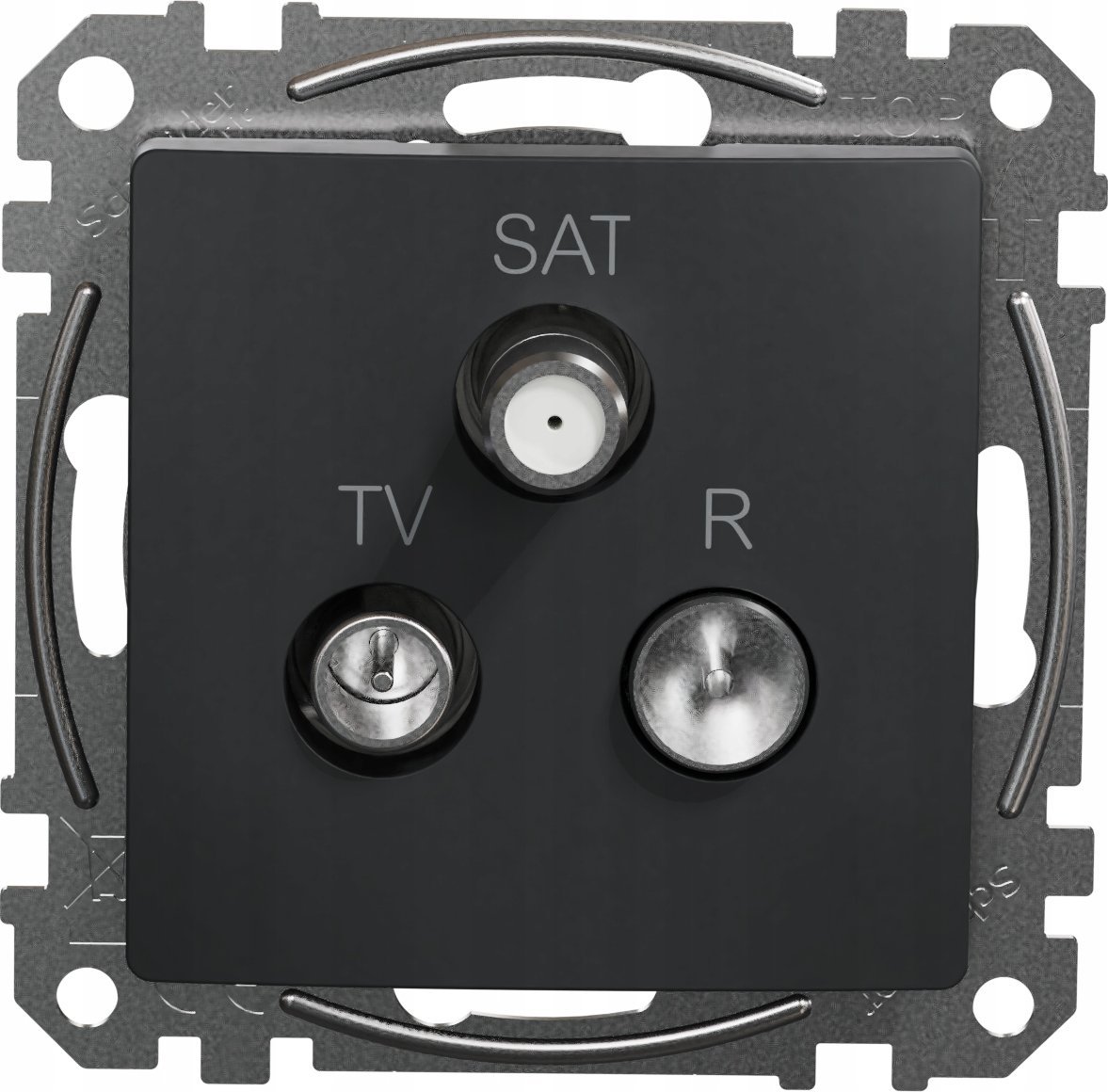 R-TV-SAT zásuvka Schneider Electric Sedna Design&amp;Elements antracit