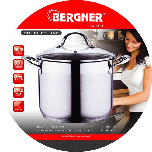 BERGNER Hrnec nerez 7,7 l Gourmet BG-6504