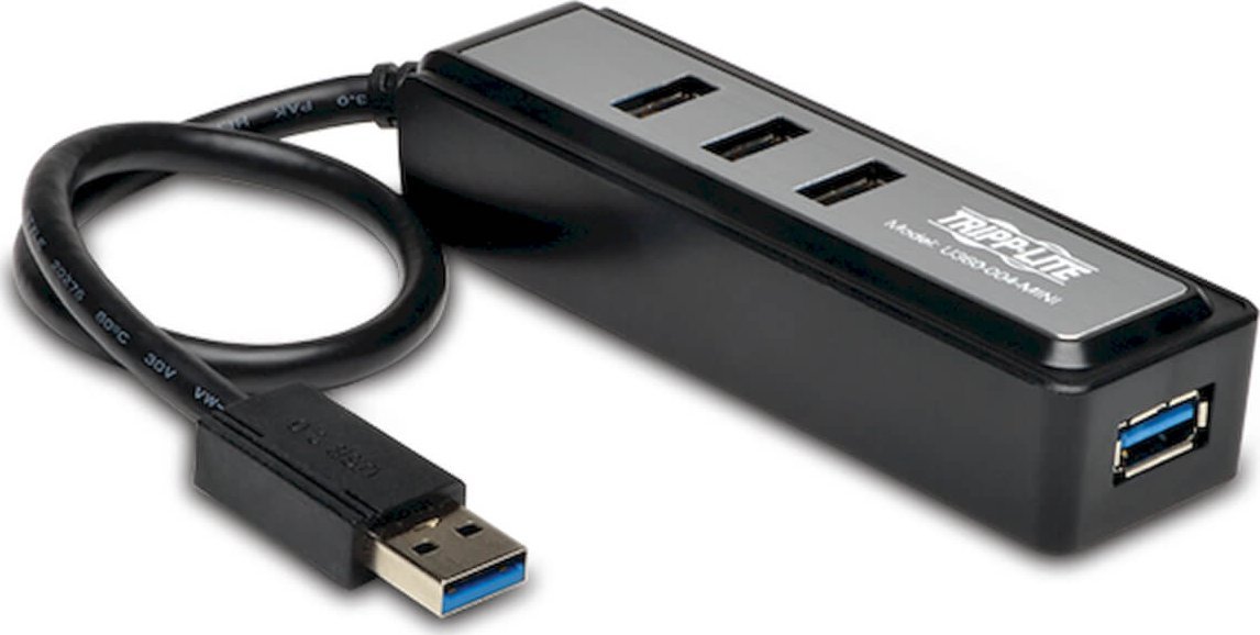 Eaton Přenosný USB HUB USB 3.0 SuperSpeed hub se 4 porty U360-004-MINI
