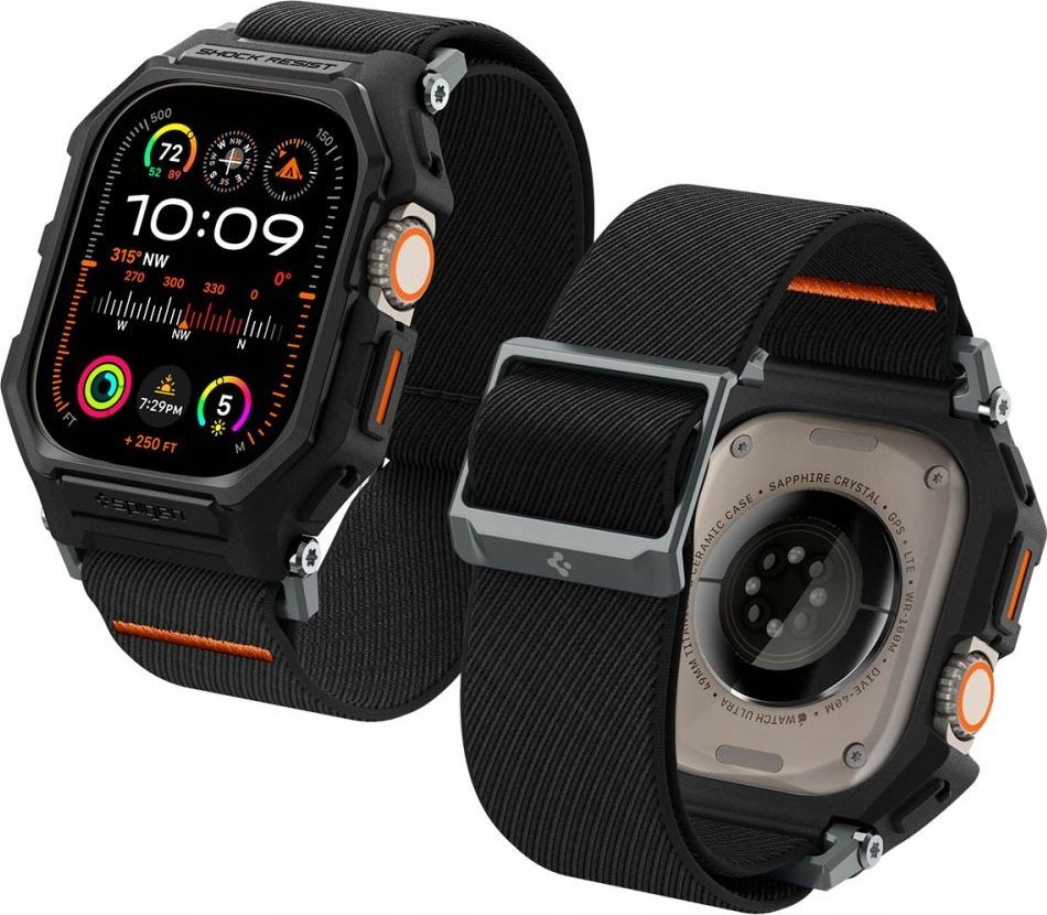 Spigen Lite Fit Pro, matně černá - Apple Watch Ultra 2/1 49mm