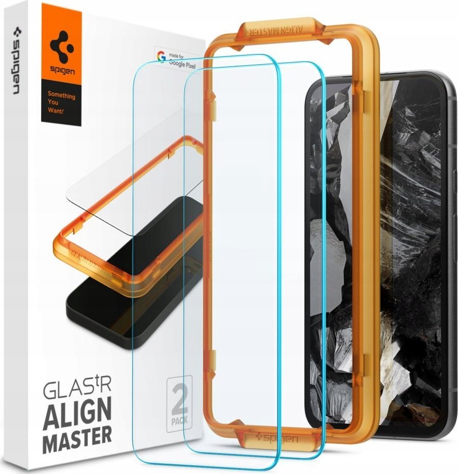 Spigen Spigen Glass tR AlignMaster 2 kusy – Google Pixel 8a