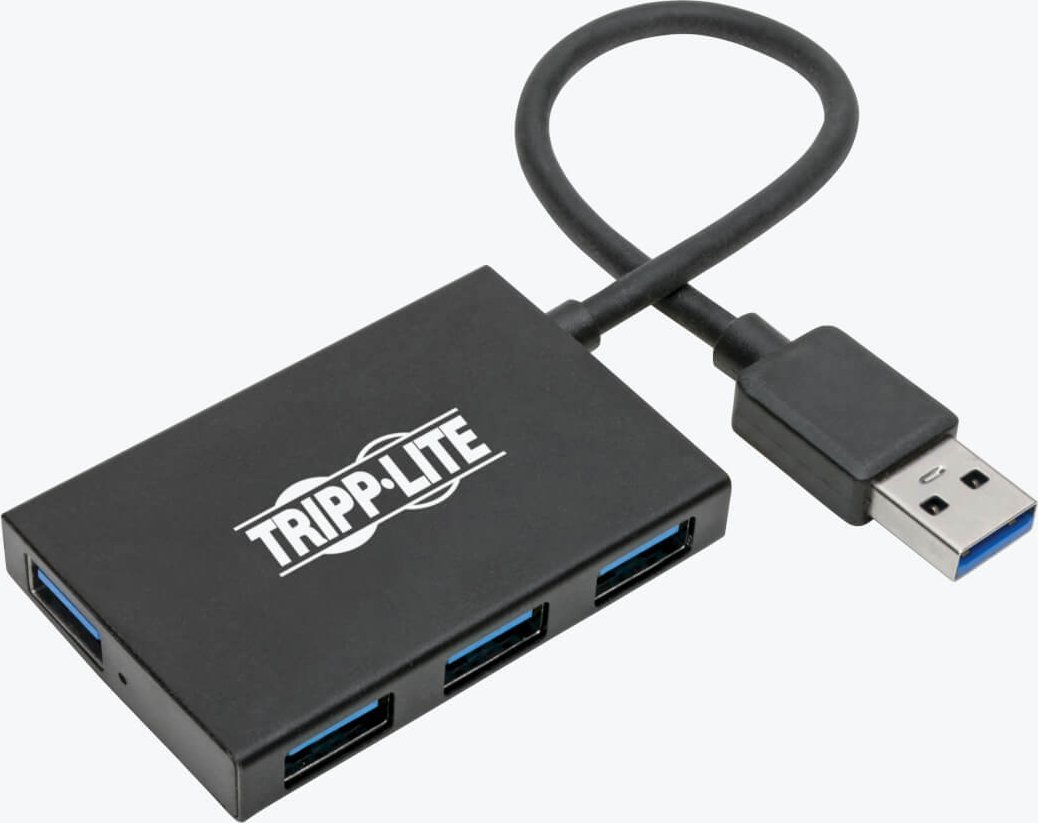Eaton USB HUB 4portový tenký přenosný USB-A hub USB 3.2 Gen 1 hliníkové pouzdro U360-004-4A-AL