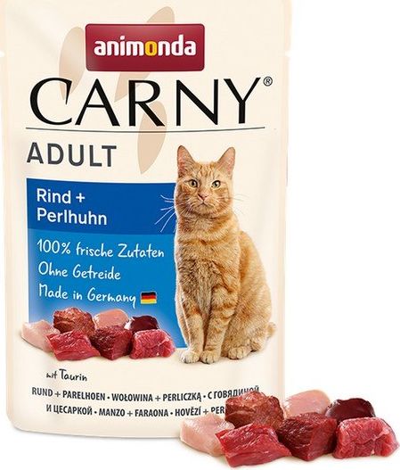 ANIMONDA Carny Adult Hovězí maso a perlička - mokré krmivo pro kočky - 85g