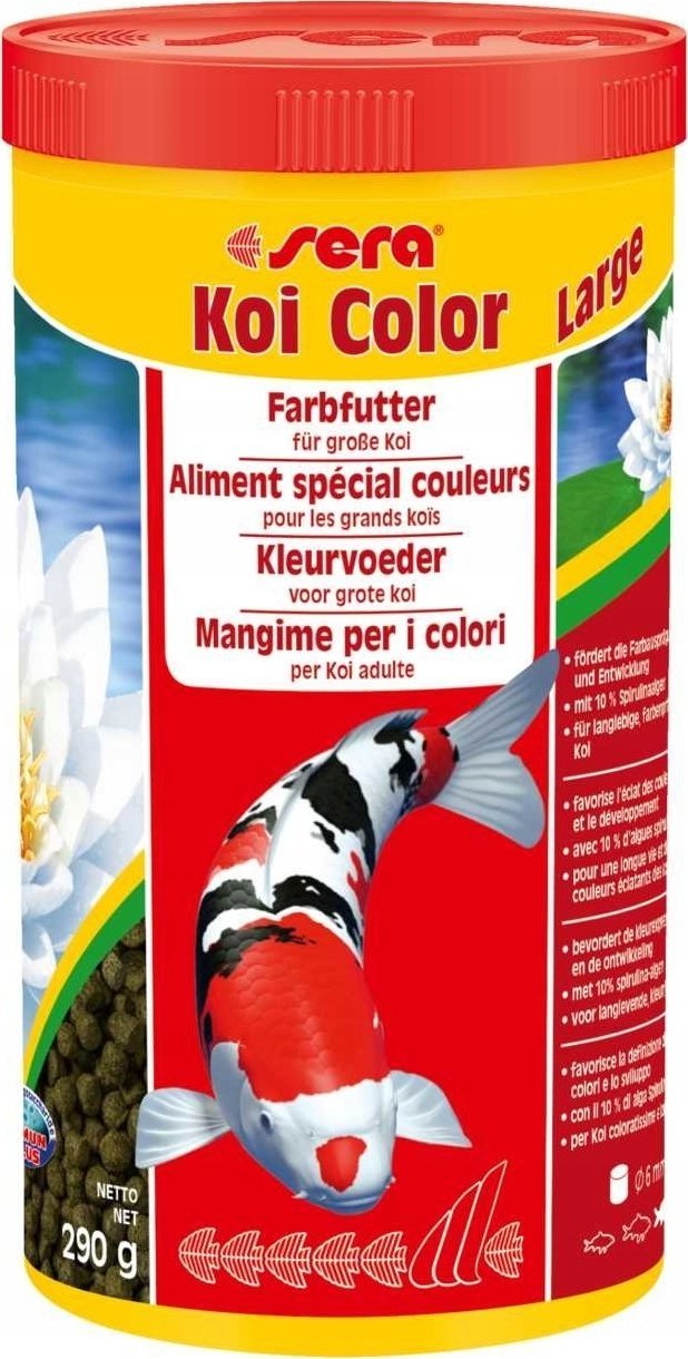Sera Koi Color Large 1.000 ml, granule - základní krmivo pro Koi