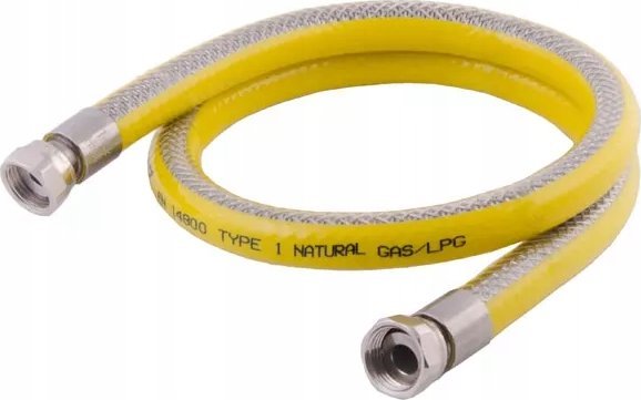 Mora GAS PIPE PVC oplet F1/2-F1/2 L-1000 se dvěma otočnými maticemi