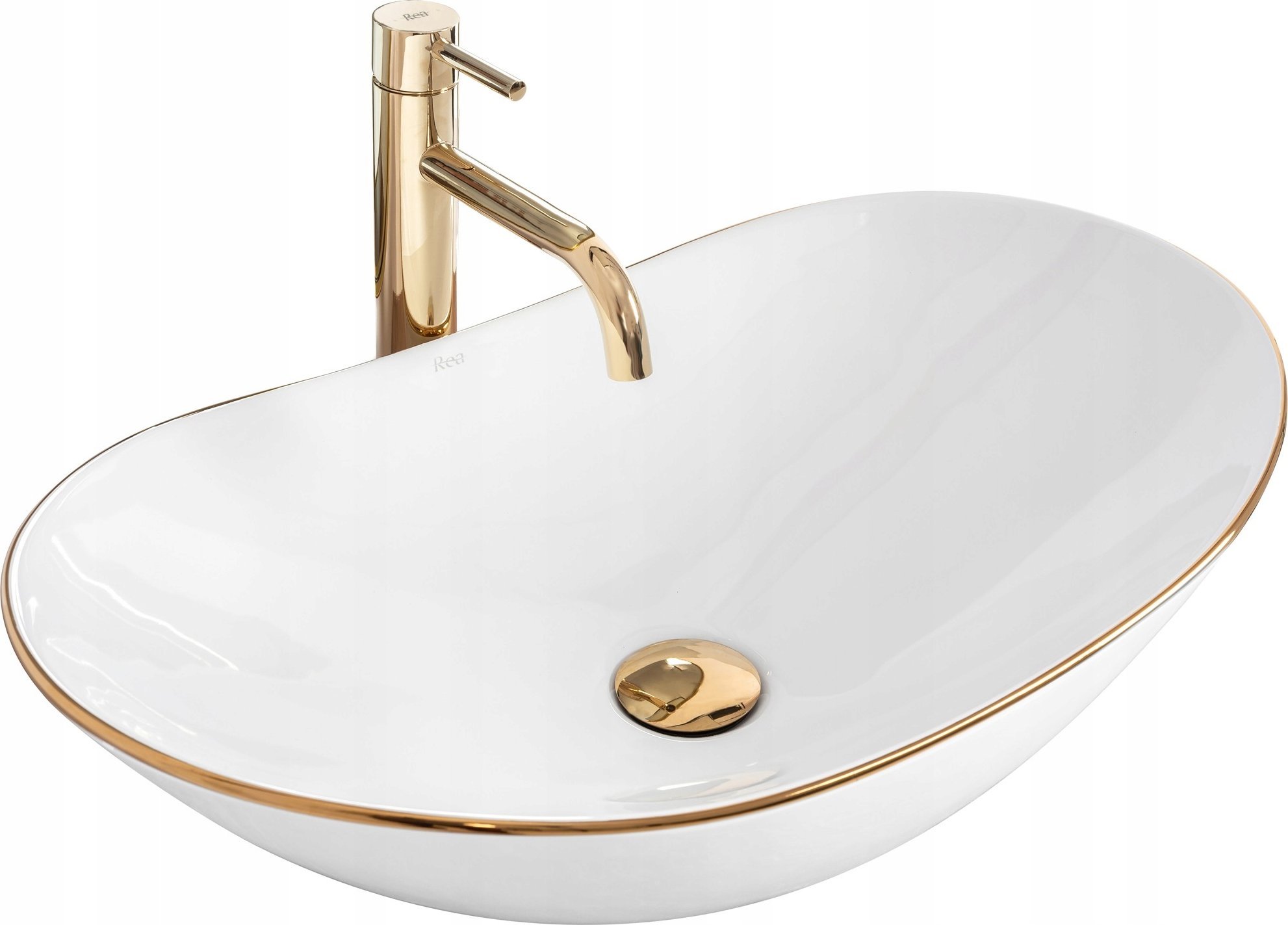 Cersanit REA-U8570 umyvadlo ROYAL 60 GOLD EDGE UMYVADLO - DESKA //CE.REA.U-ROYAL-GOLD-EDGE