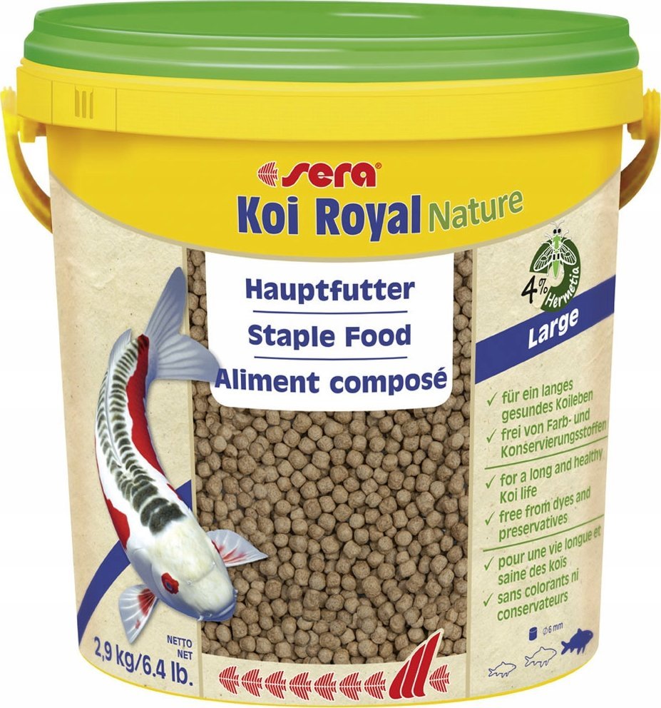 Sera Koi Royal Large 10 l, granule - základní krmivo pro Koi