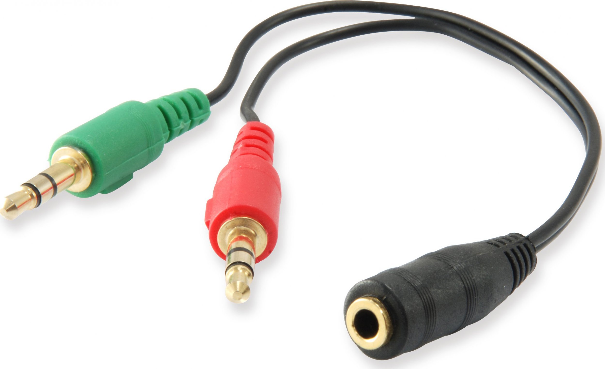 Equip Equip Audio Splitter Y-Kabel samice -> 2x samec kabel