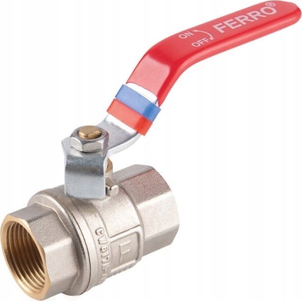 KULOVÝ VENTIL Ferro KFP1. VODA S 1/2   RUKOJEŤOU NAKR-NAKR, F-POWER //ZKW-15-WW-R-FER-POWER