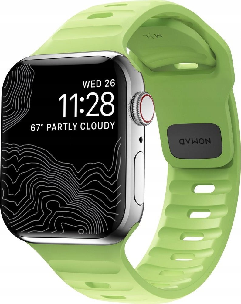 Nomad Nomad Sport Strap, Glow 2.0 – Apple Watch 9/8/7 (41 mm)/6/SE/5/4 (40 mm)/3/2/1 (38 mm)