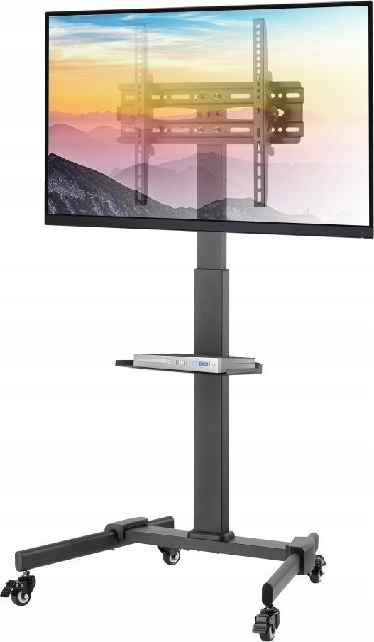 Techly Mobilní TV stojan 32-55 palců, 35 kg, AV police
