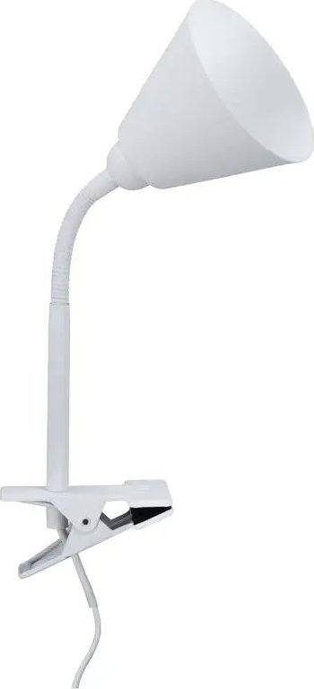 Paulmann nástěnné svítidlo Vitis E14 svítidlo s klipem Bílé ohebné rameno Zapněte kabel 1,50 m kabel