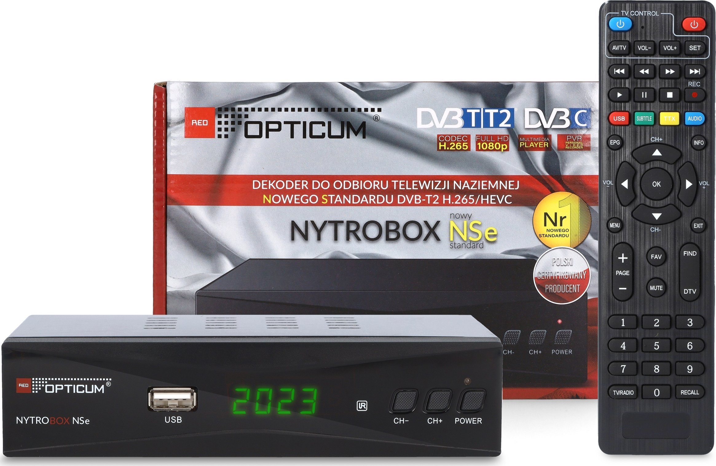 Opticum TV tuner DVB-T2 TUNER OPTICUM NYTROBOX NSe H.265