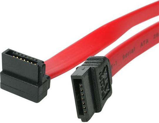 StarTech.com 18in SATA to Right Angle SATA Serial ATA Cable - 18in SATA Cable - 18 SATA Cable - 18in angled SATA Cable - Kabel SATA - Serial ATA 150/300/600 - SATA (R) do SATA (R) - 45.7 cm - pravoúhl