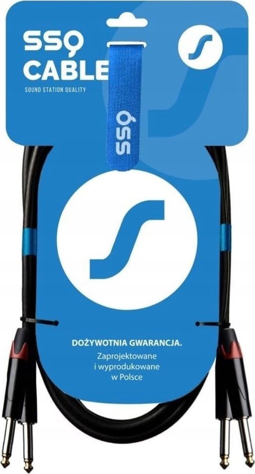 SSQ JMJM2 - Kabel 2x Jack mono 6 3 mm - 2x Jack mono 6 3 mm 2 m