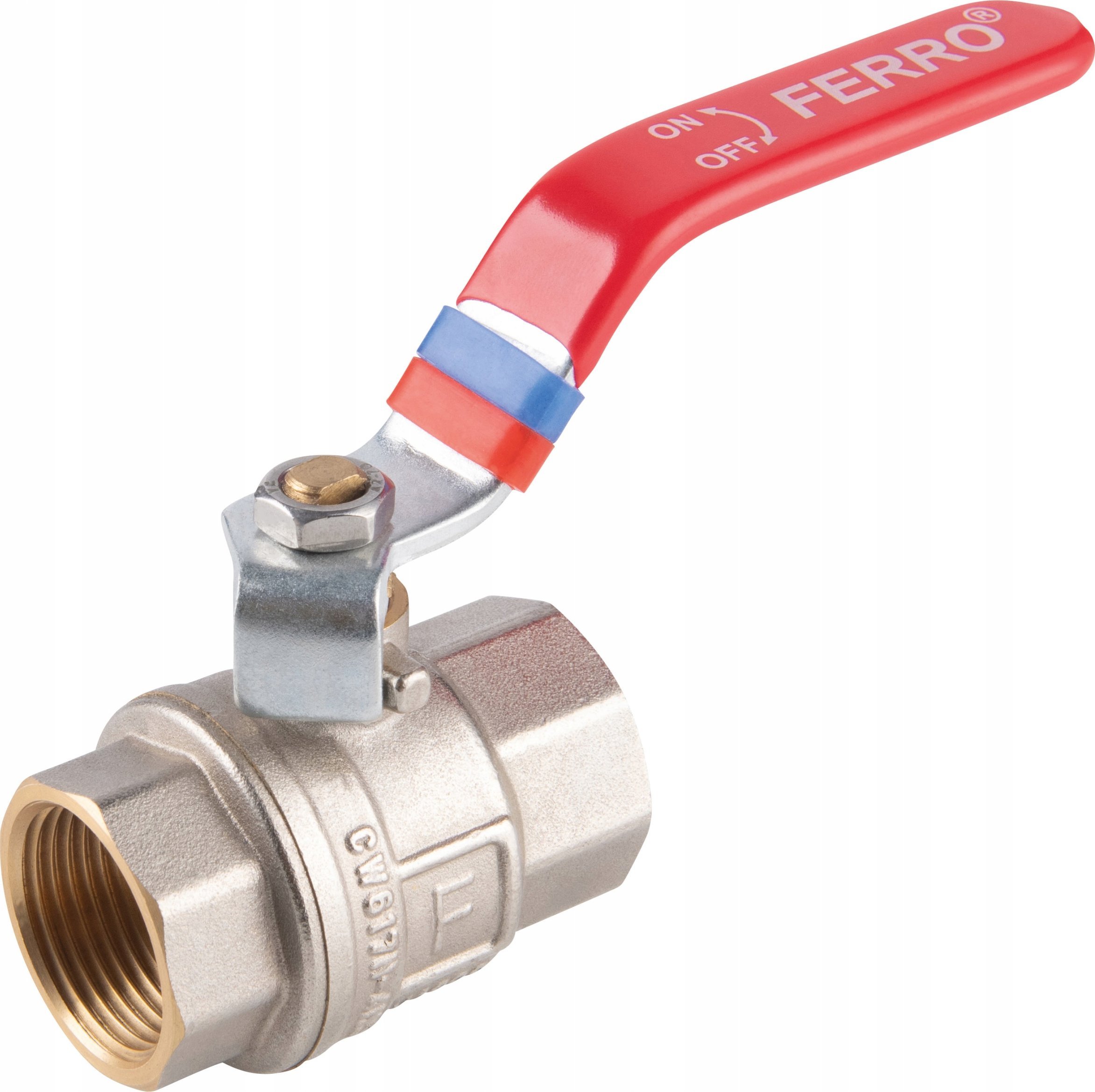 KULOVÝ VENTIL Ferro KFP6. VODA S RUKOJEČEM 2 UZÁVĚRKY, F-POWER // ZKW-50-WW-R-FER-POWER
