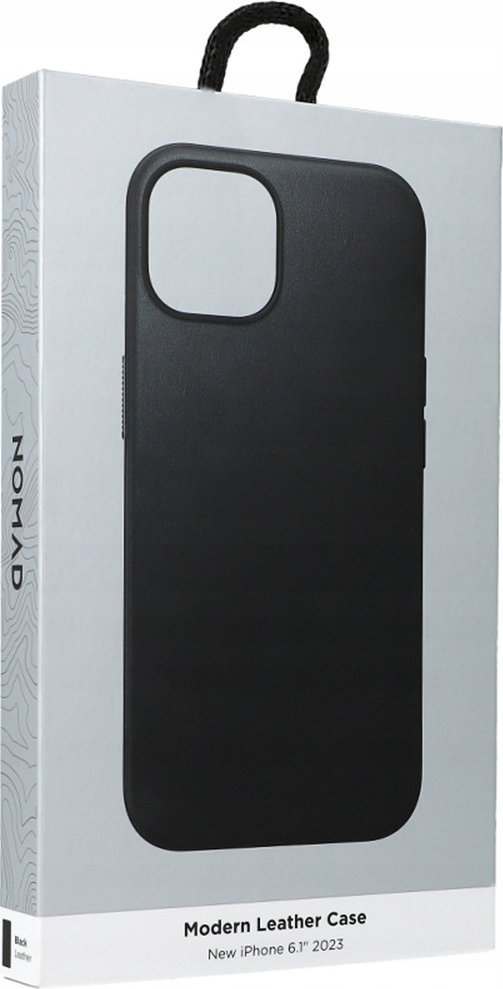 Moderní kožené pouzdro Nomad Nomad, černé - iPhone 15
