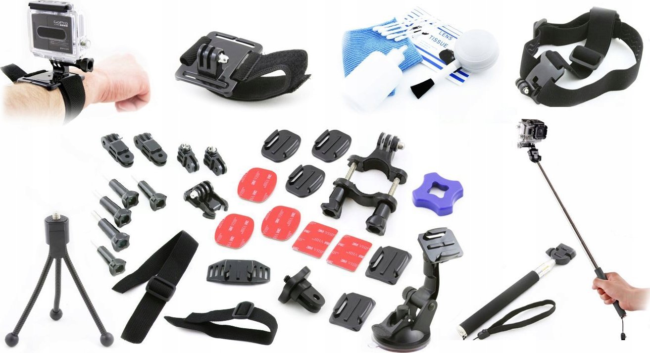 Velká sada příslušenství Xrec pro Sony Action Cam