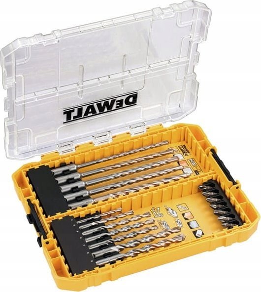 Dewalt vrták SDS+ EXTREME vrtáky 5-12mm + bity 19ks, T.CASE