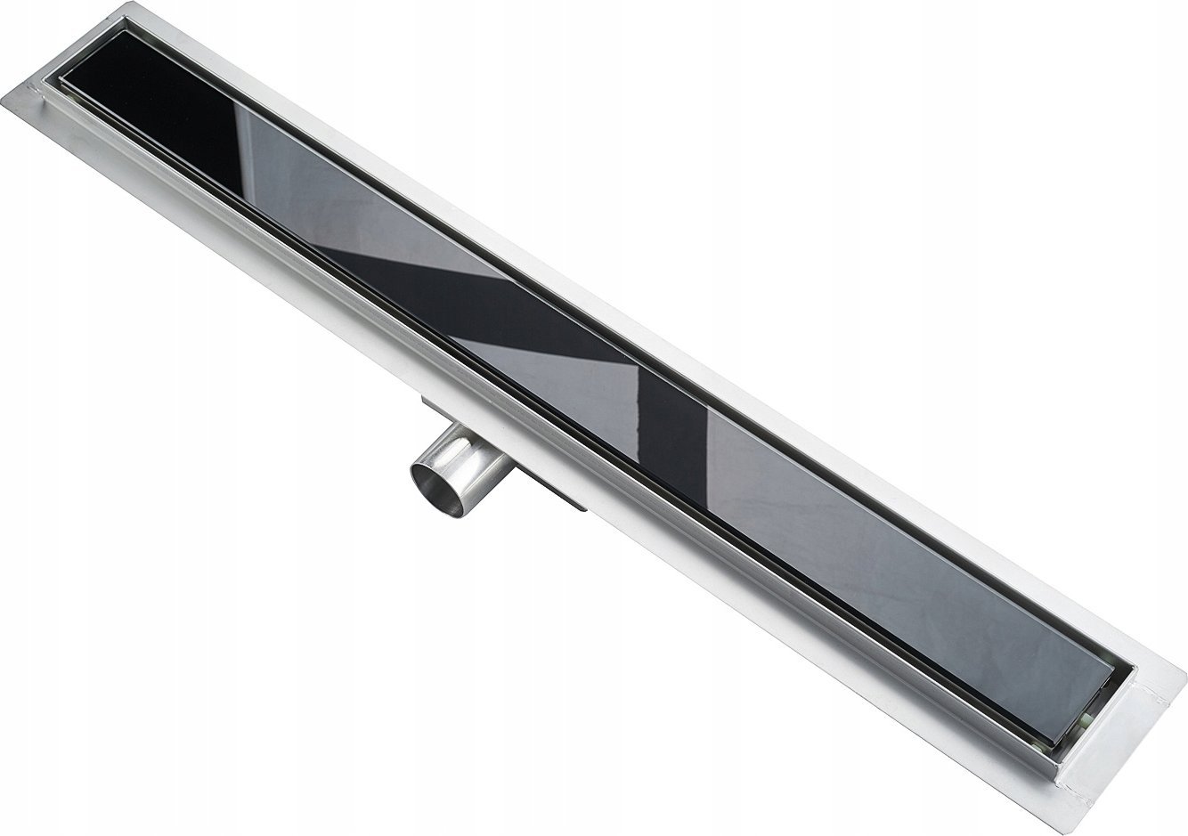 Hydroland HYDROLAND LINEAR DRAINAGE SLEEK 700 BLACK GLASS // OD.H.SLEEK-700-BLACK