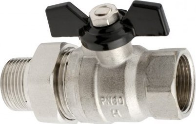 Hydroland VODNÍ KULOVÝ VENTIL SPLACHOVACÍ BOTTERFLY 1/2 TYTAN W/S // ZKW-15-WS-MH-TYTAN