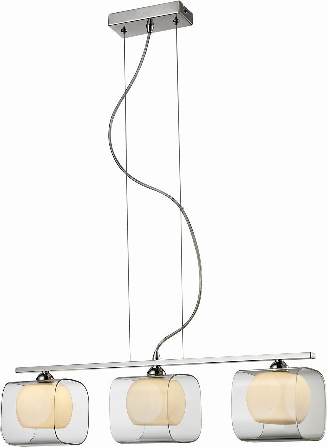 Torino závěsné svítidlo Závěsné svítidlo závěsné svítidlo Azzardo Happy 3 3X40W G9 bílá/chrom 2192-3P