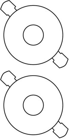 Avery Zweckform ETYK.ZF 6043 DIA.117 CD BÍLÉ ETIKETY 25 LISTŮ - 6043-25