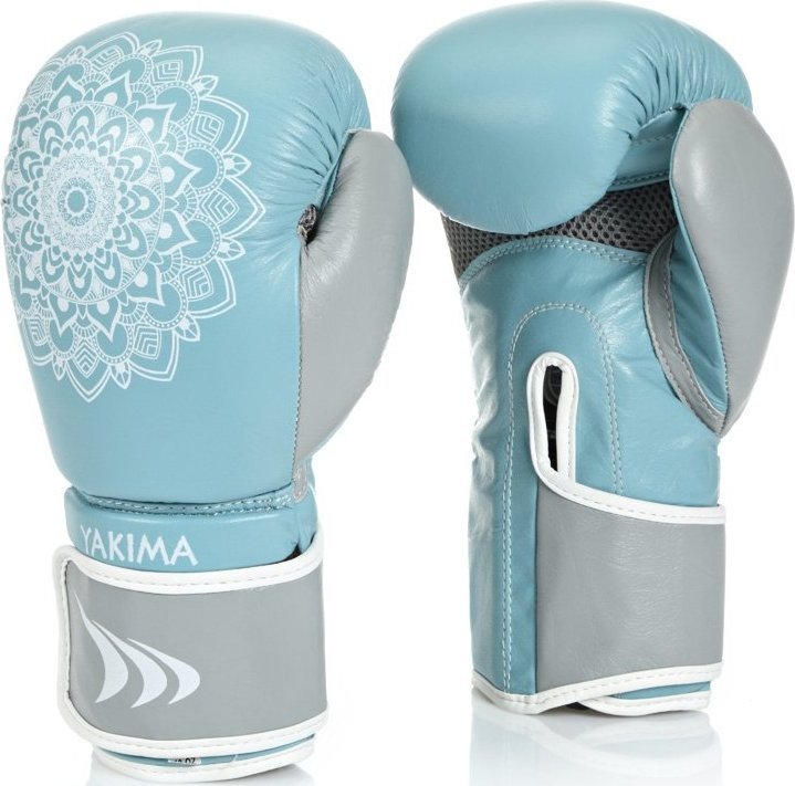 Dámské rukavice YakimaSport MANDALA BLUE/GREY 8 oz