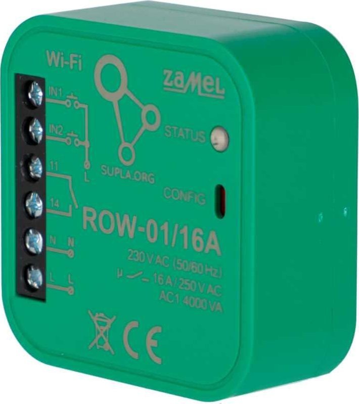 Zamel Supla - 1-kanálový Wi-Fi box přijímač ROW-01/16A