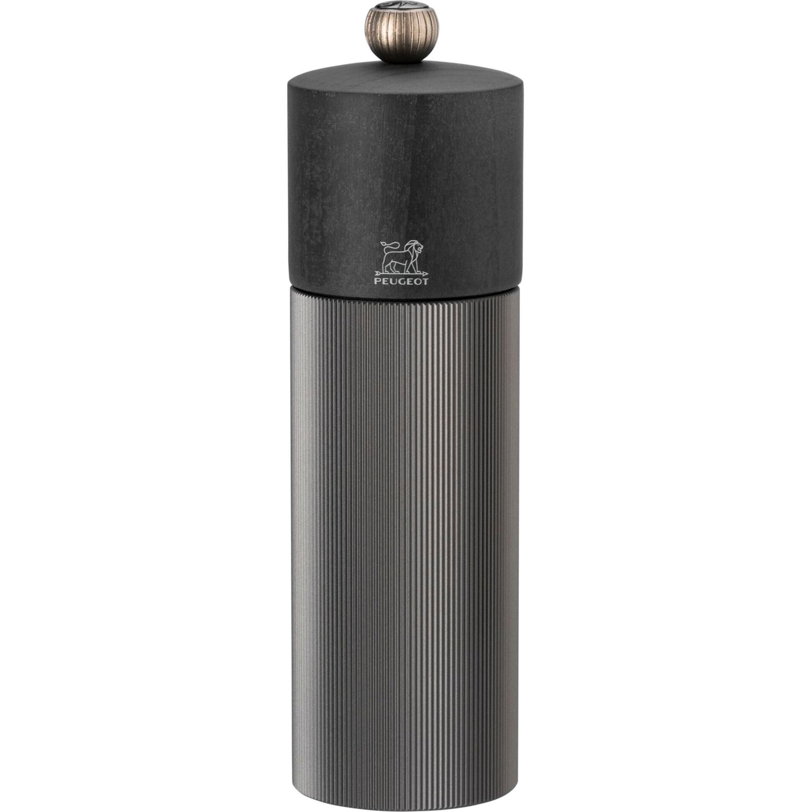 Peugeot Line Holz/Aluminium Salzmühle 18 cm Graphit